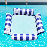 Maxbell Floating Chair Water Toy Float Lounge Chair for Beach Vocation Swimming Pool Dark Blue