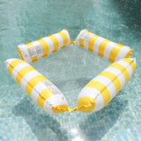 Maxbell Floating Chair Water Toy Float Lounge Chair for Beach Vocation Swimming Pool Yellow