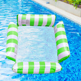 Maxbell Floating Chair Water Toy Float Lounge Chair for Beach Vocation Swimming Pool Green