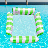 Maxbell Floating Chair Water Toy Float Lounge Chair for Beach Vocation Swimming Pool Green