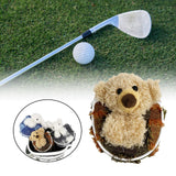 Maxbell Golf Club Headcover Sleeve PU Mallet Putter Headcover for Gift Sport Golfers Large Brown