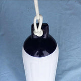 Maxbell Boat Bumpers Shield Protection with Inflatable Needles Sailboats Marine Dock White Black Rope