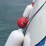 Maxbell Boat Bumpers Shield Protection with Inflatable Needles Sailboats Marine Dock White Black Rope