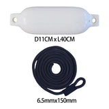 Maxbell Boat Bumpers Shield Protection with Inflatable Needles Sailboats Marine Dock White Black Rope