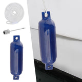Maxbell Boat Bumpers Shield Protection with Inflatable Needles Sailboats Marine Dock Blue White Rope