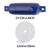 Maxbell Boat Bumpers Shield Protection with Inflatable Needles Sailboats Marine Dock Blue White Rope