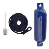 Maxbell Boat Bumpers Shield Protection with Inflatable Needles Sailboats Marine Dock Blue Black Rope