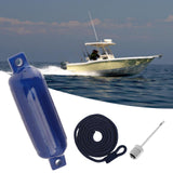 Maxbell Boat Bumpers Shield Protection with Inflatable Needles Sailboats Marine Dock Blue Black Rope