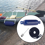 Maxbell Boat Bumpers Shield Protection with Inflatable Needles Sailboats Marine Dock Blue Black Rope