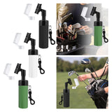 Maxbell Golf Club Brush with Water Bottle Convenient Carrying Golf Club Groove Brush Black