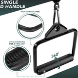 Maxbell D Row Handle Single Cable Attachment Handle Non Slip Rowing LAT Pulldown Bar Nylon 6cm