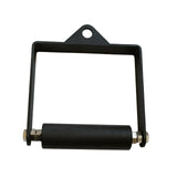 Maxbell D Row Handle Single Cable Attachment Handle Non Slip Rowing LAT Pulldown Bar Mesh Texture 4cm