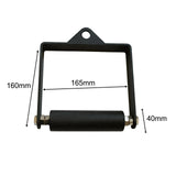 Maxbell D Row Handle Single Cable Attachment Handle Non Slip Rowing LAT Pulldown Bar Mesh Texture 4cm