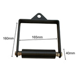 Maxbell D Row Handle Single Cable Attachment Handle Non Slip Rowing LAT Pulldown Bar Straight Texture 4cm