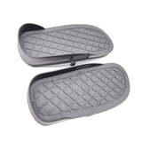 Maxbell Set of 2 Rowing Machine Foot Pedals Replacements Black Lightweight Anti Slip