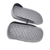 Maxbell Set of 2 Rowing Machine Foot Pedals Replacements Black Lightweight Anti Slip