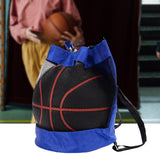 Maxbell Basketball Carrying Backpack Oxford Cloth Rugby Ball Gym Bag Single Ball Bag