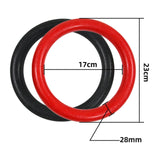 Maxbell 2Pcs Gymnastics Rings Bar Attachment Workout for Women Men Training Gym Ring Red
