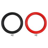 Maxbell 2Pcs Gymnastics Rings Bar Attachment Workout for Women Men Training Gym Ring Red