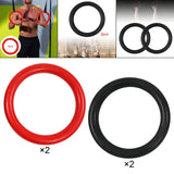 Maxbell 2Pcs Gymnastics Rings Bar Attachment Workout for Women Men Training Gym Ring Red