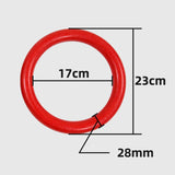 Maxbell 2Pcs Gymnastics Rings Bar Attachment Workout for Women Men Training Gym Ring Red