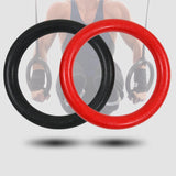Maxbell 2Pcs Gymnastics Rings Bar Attachment Workout for Women Men Training Gym Ring Red