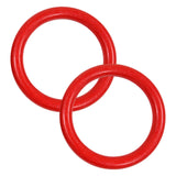 Maxbell 2Pcs Gymnastics Rings Bar Attachment Workout for Women Men Training Gym Ring Red
