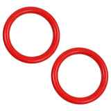 Maxbell 2Pcs Gymnastics Rings Bar Attachment Workout for Women Men Training Gym Ring Red