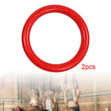 Maxbell 2Pcs Gymnastics Rings Bar Attachment Workout for Women Men Training Gym Ring Red