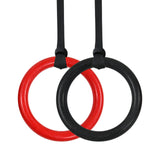 Maxbell 2Pcs Gymnastics Rings Bar Attachment Workout for Women Men Training Gym Ring Black