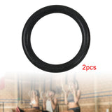 Maxbell 2Pcs Gymnastics Rings Bar Attachment Workout for Women Men Training Gym Ring Black