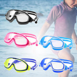 Maxbell Kids Swim Goggles with Earplug Adjustable for Kids 6-14 Teenagers Boys Girls Black