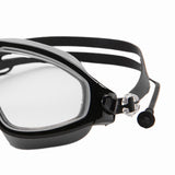Maxbell Kids Swim Goggles with Earplug Adjustable for Kids 6-14 Teenagers Boys Girls Black