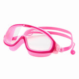 Maxbell Kids Swim Goggles with Earplug Adjustable for Kids 6-14 Teenagers Boys Girls Pink