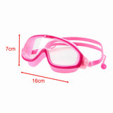 Maxbell Kids Swim Goggles with Earplug Adjustable for Kids 6-14 Teenagers Boys Girls Pink