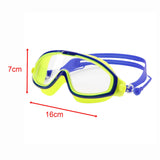 Maxbell Kids Swim Goggles with Earplug Adjustable for Kids 6-14 Teenagers Boys Girls Yellow