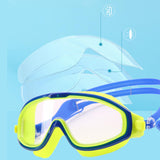 Maxbell Kids Swim Goggles with Earplug Adjustable for Kids 6-14 Teenagers Boys Girls Yellow