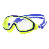 Maxbell Kids Swim Goggles with Earplug Adjustable for Kids 6-14 Teenagers Boys Girls Yellow