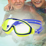 Maxbell Kids Swim Goggles with Earplug Adjustable for Kids 6-14 Teenagers Boys Girls Yellow