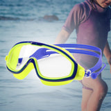 Maxbell Kids Swim Goggles with Earplug Adjustable for Kids 6-14 Teenagers Boys Girls Yellow