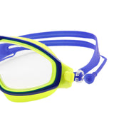 Maxbell Kids Swim Goggles with Earplug Adjustable for Kids 6-14 Teenagers Boys Girls Yellow