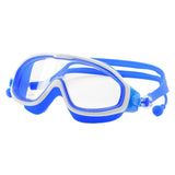 Maxbell Kids Swim Goggles with Earplug Adjustable for Kids 6-14 Teenagers Boys Girls Dark Blue