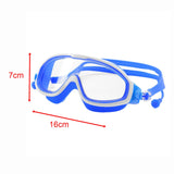 Maxbell Kids Swim Goggles with Earplug Adjustable for Kids 6-14 Teenagers Boys Girls Dark Blue