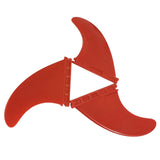 Maxbell Stand up Paddle Board Fin 3Pcs/Set Surfboard Fins for Surfboard Repair Parts Red