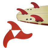 Maxbell Stand up Paddle Board Fin 3Pcs/Set Surfboard Fins for Surfboard Repair Parts Red