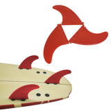 Maxbell Stand up Paddle Board Fin 3Pcs/Set Surfboard Fins for Surfboard Repair Parts Red