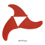 Maxbell Stand up Paddle Board Fin 3Pcs/Set Surfboard Fins for Surfboard Repair Parts Red