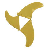 Maxbell Stand up Paddle Board Fin 3Pcs/Set Surfboard Fins for Surfboard Repair Parts Yellow