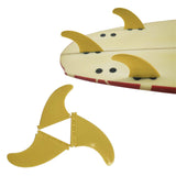 Maxbell Stand up Paddle Board Fin 3Pcs/Set Surfboard Fins for Surfboard Repair Parts Yellow