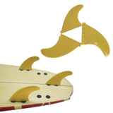 Maxbell Stand up Paddle Board Fin 3Pcs/Set Surfboard Fins for Surfboard Repair Parts Yellow